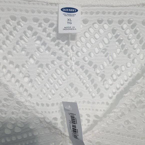 Old Navy NWT Swimsuit Cover Up White Size XL - Picture 5 of 6
